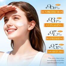 SADOER 400ml Collagen Sunscreen Lotion, Blocks UV Rays, Anti-Aging Body/Face Sunscreen - Multicolor - View 5