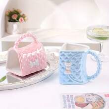 Handbag Shaped Ceramic Cup - Insulated Coffee/Tea Cup, Portable, Hand Wash, Birthday Gift - Multicolor - View 2