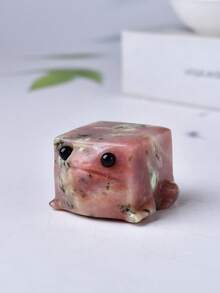 CUPIDCRYSTAL 天然水晶雕刻立方体青蛙，可爱水晶雕刻装饰品，情人节、复活节的完美礼物，水晶和石头 - 彩色 - 查看 12