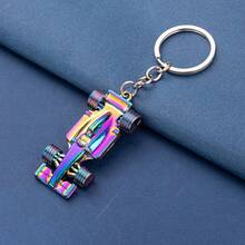 1 Men's Keychain Gift Racing Keychain Formula Racing Keychain - Silver - View 4