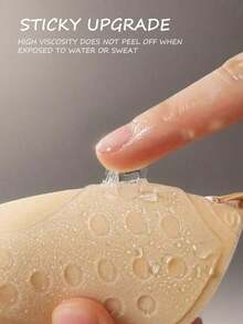1pc Invisible Strapless Adhesive Bra: Sexy Silicone Breast Petals, Suitable For Camisole Dresses, Wedding Gowns. Enhances Small Bust, Reveals Fuller Bust Shape. Invisible Mango Cup Bra Inserts - Multicolor - 查看 4