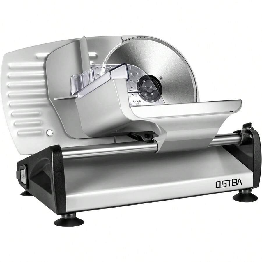 YASHE Meat Slicer Electric Food Slicer With Child Lock Protection, Removable 7.5'' Stainless Steel Blade And Food Carriage, Adjustable Thickness Food Slicer Machine For Meat, Cheese, Bread,304 Stainless Steel - Meat Slicer-150Watt - View 1