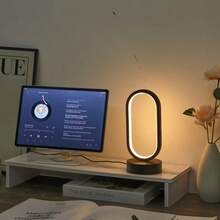 三档可调光床头灯，触摸感应式，台灯，卧室夜灯 - 橢圓檯燈 - 查看 8