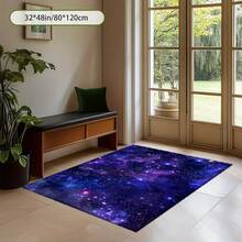 Space And Starry Sky Pattern Home Decor Commercial Decorative Carpet, Living Room Carpet, Sofa Mat, Bedroom Carpet, Bedside Rug, Entrance Mat, Suitable For Multiple Settings Such As Dining Tables, Coffee Tables, Shopping Malls, And Cafes, Aesthetically - 1PC - Xem 8