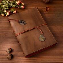 1 Vintage Photo Album, Travel Scrapbook, Notebook, Removable Loose-Leaf Pages, High-Quality Storage Book - 復古色 - 查看 2