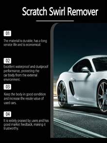 Homonth Kem sửa chữa vết xước xe hơi, lớp phủ đánh bóng bảo dưỡng vết xước sơn, nhanh chóng sửa chữa các vết xước nhẹ, khôi phục bề mặt thân xe về trạng thái mịn màng và như mới. - A - Xem 5