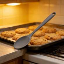 Silicone Kitchen Spoons Set, 8 Inch Heat Resistant Non-Stick Utensils - Cooking Spoons For Mixing, Serving, Stirring - Dishwasher (Red/Black/Gray, 2/4/6 Pack) - Red - View 6