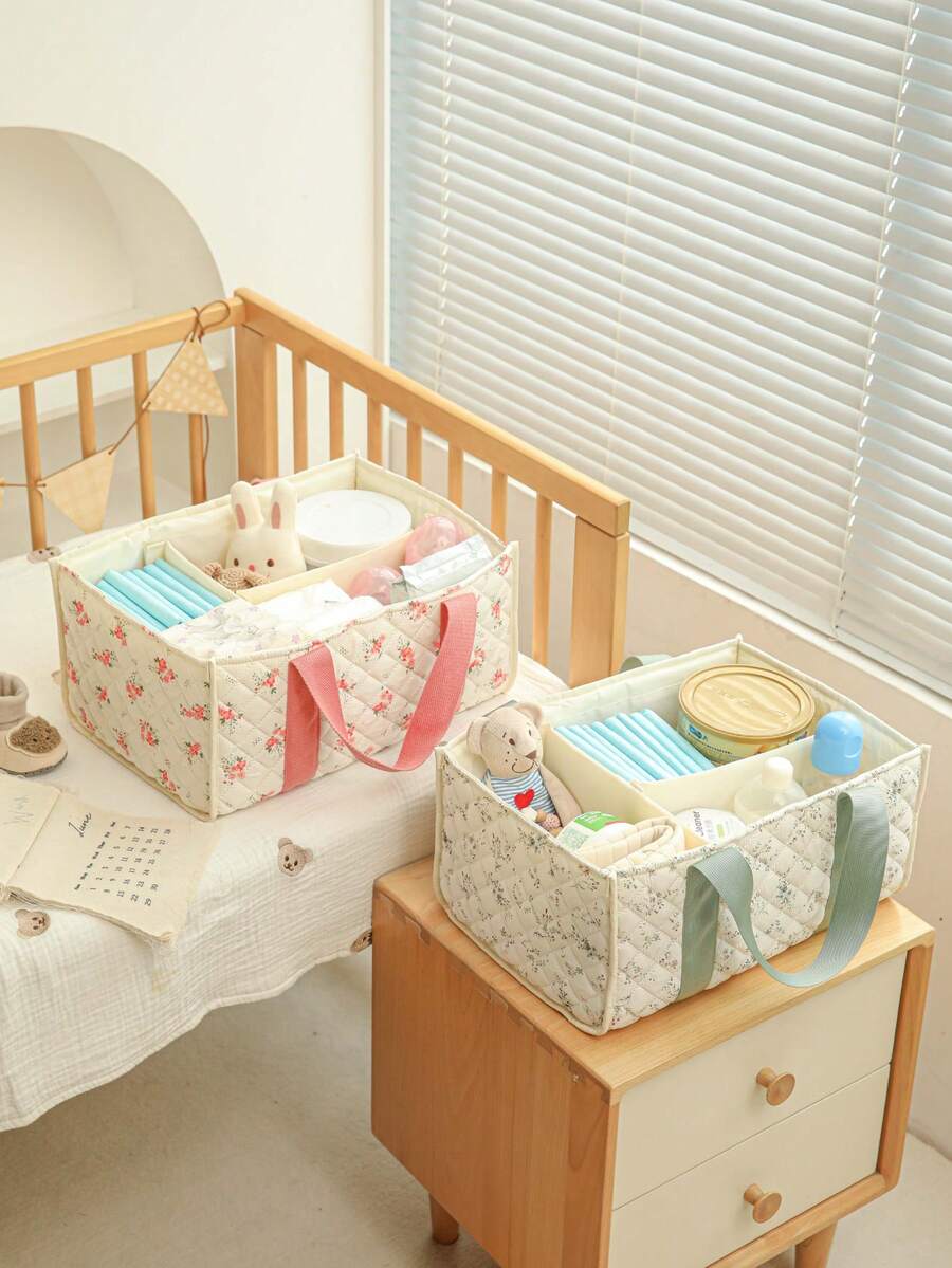 1 pieza Bolso multifuncional para pañales, bolso de mamá de gran capacidad y plegable para pañales de bebé, adecuado para todas las estaciones
