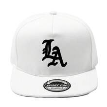 Unisex LA Print One-Style Flat-Brimmed Baseball Cap - LA Hat For &, Outdoor Activities, Vacation & Shopping, LA Letter, -Care For Retailers/Homers - 粉色 - 查看 5