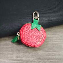 Ví đựng tiền xu mini hình quả cà chua CHARM INFINITE, móc khóa dễ thương, ví đựng thẻ nhỏ dành cho nữ. - Đỏ - Xem 13