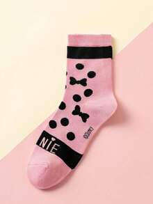 Disney 一双迪士尼官方授权卡通人物袜子，新年和圣诞节礼物袜，经典动画设计，新颖有趣，男女通用情侣袜，是送礼和派对的理想之选 - 彩色 - 查看 7