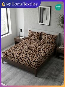 Bộ ga trải giường in họa tiết 2/3 món (1 bộ ga trải giường + 1/2 vỏ gối không kèm ruột gối), Tấm bảo vệ nệm thoải mái, thân thiện với da, Tấm phủ nệm in họa tiết, Mềm mại, Thoáng khí, Nhiều kích cỡ, Phù hợp với giường đơn/đôi/nữ hoàng/vua, Có thể giặt máy, Trang trí nhà cửa, Trang trí phòng ngủ - Nhiều màu - Xem 10