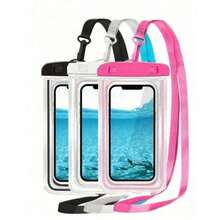1/2/4pcs Thick Waterproof Pouch, Protects Phones Up To 7 Inches Deep In Water, Suitable For Swimming, Surfing, Rainy Travel, Beach, Boating And Water Activities - Multicolor - View 2
