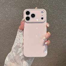 Ốp lưng điện thoại tối giản màu hồng viền hình trái tim, tương thích với iPhone 17 Pro Max/17 Pro/17/16 Pro Max/16 Pro/16/16 Plus/15/15 Pro Max/15 Pro/15 Plus/11/12/13/14 Pro Max/12 Pro/12 Pro Max/13 Pro/13 Pro Max/14 Pro/14 Pro Max/14 Plus, ốp lưng mềm mại bao phủ toàn diện. - Vỏ sò hình trái tim màu hồng - Xem 4