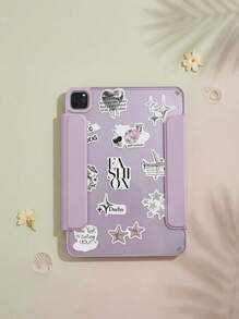 50张Y2K美学贴纸，包括都市女孩贴纸、Y2K风格黑白贴纸、都市贴纸、豹纹贴纸、艺术贴纸、卡通贴纸、涂鸦贴纸、乙烯基贴纸，适用于水瓶、保温杯、吉他、行李箱、手机、手机壳、笔记本电脑、滑板，是绝佳的礼品。 - 多色A - 查看 3