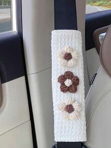 1/2 chiếc bọc dây an toàn ô tô hình hoa tulip dễ thương, miếng đệm vai dây an toàn xe hơi trang nhã theo mùa. - A - Xem 17