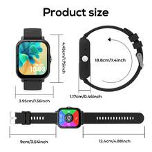 1.83" Large HD Screen Smart Watch | 260mAh Long Battery Life | Wireless Call & Music Control | Multi-Sport Modes Fitness Tracker | Christmas Gift For Men & Women - Multicolor - View 8