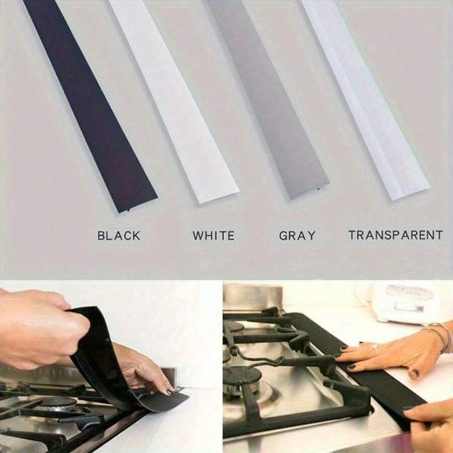 2PC Clear T-Shaped Stove Top High Temperature Resistant Silicone Gap Strips Waterproof Oilproof Dustproof Sealing Strips Kitchen Counter Gap Filler Insert Strips Heat Resistant Stove Guard,Kitchen, Stove Top, Countertop, Sink, Cabinet, Oven, Appliance, Home, Kitchen Surface, Cooking Area, Gap Space, Edge Sealing,High Temperature Resistant, Heat Resistant, Waterproof, Oilproof, Dustproof, Stain Resistant, Anti-Mold, Flexible, Durable, Easy Clean, Washable, Reusable, Sealing, Filling, Inserts, Gap Cover, Edge Protector, Stove Guard