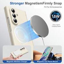 Full Cover With Tempered Galaxy Screen Protector Magnetic Wireless Charging Foldable Phone Case Compatible With Samsung Galaxy Z Fold 7 6 5 4 Full Cover Phone Case - White - View 2