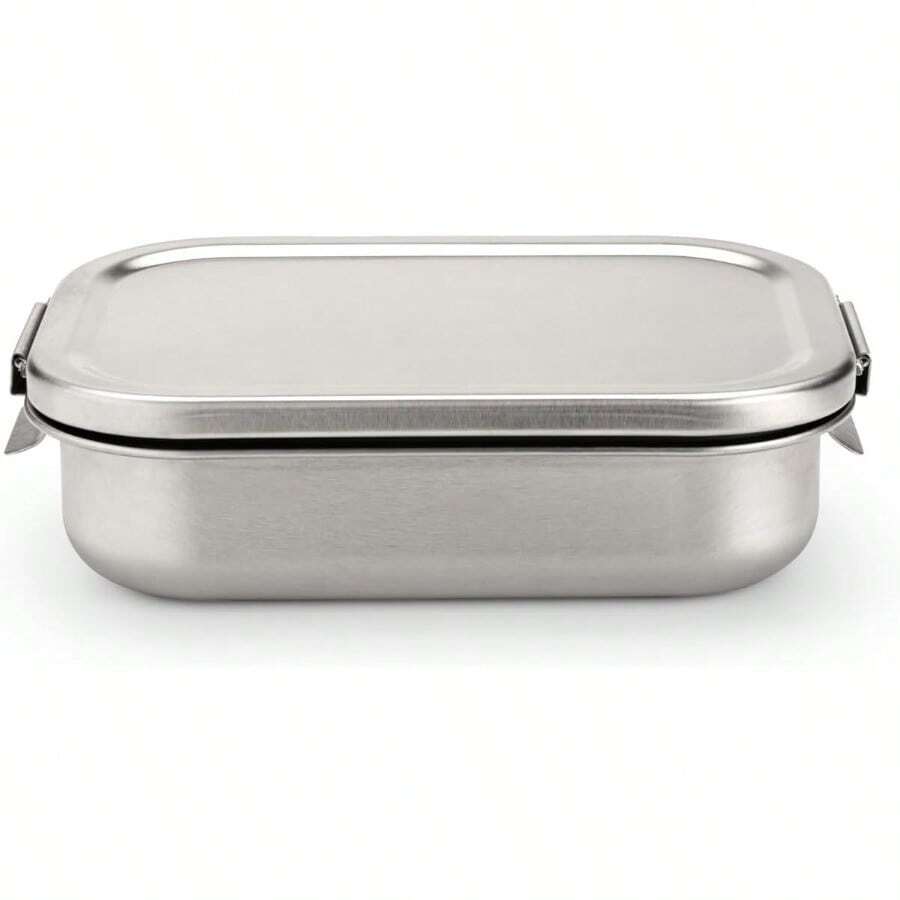 Durable Lunch Box. Can Hold Sandwiches And Snacks - Stainless Steel - View 1