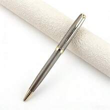 Classic Business Ballpoint Pen, Metal Engraved Texture Pen, Smooth Writing Ball Pen For Office, School, Signature, Gift Stationery - 699 - View 9