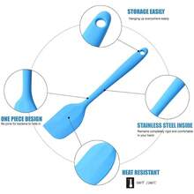 12 piezas Espátula de silicona, Espátula de goma, Espátulas de silicona resistentes al calor, Utilizadas para hornear, cocinar, antiadherente, apto para lavavajillas, 12/6/3/1 piezas - Multicolor - Ver 7