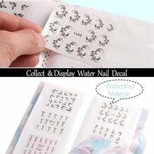 120 Slots Nail Sticker Album, Blank Nail Sticker Photo Album And Collection Folder, Loose-Leaf Sticker Display Rack, Desktop Organizer Box, Suitable For Nail Tools, Makeup Brushes, Vanity, Travel, Cosmetics Storage, Gift For Women, Nail Artists, DIY Enthusiasts, Beginners, Christmas, Birthday, Valentine's Day - Multicolor - View 9