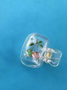 2个装扁平苹果形牙刷架 - 可爱设计，适合旅行和居家收纳，透明盖，小巧便携，保护牙刷头，双排水孔通风，适合居家、宿舍和旅行使用 | 可爱的牙刷头收纳架，浴室收纳的理想之选，适合居家和宿舍使用 - 彩色 - 查看 13