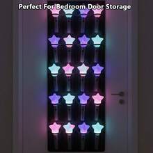 1 Túi lưới đựng lightstick K-Pop có móc, chứa được tối đa 24 lightstick K-Pop, phù hợp với hầu hết các loại lightstick K-Pop, vật dụng thiết yếu cho fan K-Pop, thích hợp cho các bữa tiệc, trò chơi và sự kiện, tương thích với lightstick chính thức của Twice/TXT/EXO/Aespa/Army Bomb và các nhóm khác. Lightstick không bao gồm trong túi. - 24 túi đựng đồ - Xem 5