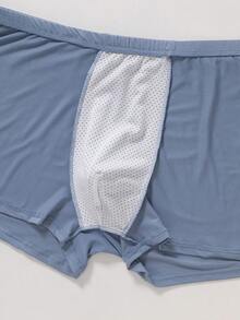 2pcs Men's Plus Size Boxer Briefs, Made Of Milk Silk Fabric, Breathable, Comfortable, And Shipped In Random Colors. - Multicolor - View 10