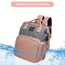 Diaper Bags With Changing Station,900D Oxford Waterproof Diaper Bag Backpack For Moms Dads ,Large Capacity  Essentials (Black/Pink/Blue)Without Toys - 寶藍色 - 查看 7