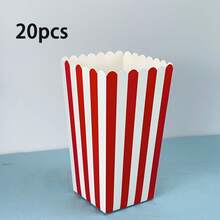 20/10/5 hộp giấy đựng bỏng ngô sọc, túi đựng quà dự tiệc, hộp đựng kẹo cho tiệc sinh nhật, hộp đựng đồ ăn nhẹ cho rạp chiếu phim, bỏng ngô, khoai tây chiên, gà viên - Hộp đựng bỏng ngô - Xem 15