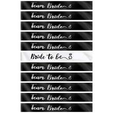 Silver Foil Bachelor/Bachelorette Party Sash Set | Bridesmaid/Bride Wedding Party Sash Set | Black Bridal Team Sashes. Suitable For Bachelor/Bachelorette Parties, Bridal Wedding Party Decorations, Gifts, Baby Shower Supplies. - Multicolor - View 12