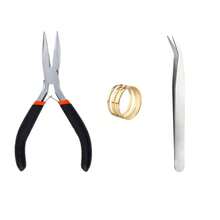 QIAO 300 chiếc/hộp Khóa càng cua mạ vàng bạc, khoen nối mở dùng để làm trang sức thủ công, vòng tay, dây chuyền. - Nhiều màu - Xem 12