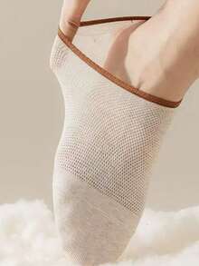 2/5/7 双装男士透气网眼隐形袜，防滑低帮隐形内衬袜，四季皆宜 - 彩色 - 查看 3