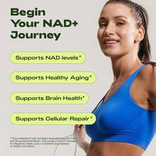 250 Mg-NAD+ Supplement For Skin Aging Support, Energy, And Focus - 60 Count -Vitamin & Wellness Supplements Dietary Healthcare Edible - 100g - Xem 3