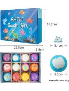 12 Piezas Bombas de Baño Naturales con Sorpresa de Animales, Bolas Aromáticas para Niños - 1 - Ver 4