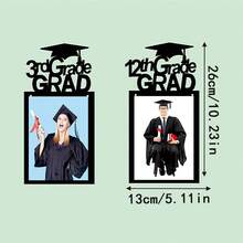 4pcs/Set Graduation Photo Frame Decoration Set, Paper Pull Flag Banners Wall Decor, Graduation Party Supplies, Suitable For Graduation Celebration Venue, Classroom Atmosphere Decoration, Display Graduate Campus Life Photos, Party Supplies - Multicolor - View 7