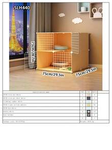 Lồng mèo dạng mô-đun có thể tháo rời kèm thang leo, nhà cho mèo trong nhà - Nhiều màu - Xem 16