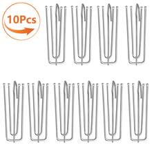10pcs/30pcs/50pcs Stainless Steel 4-Prong Curtain Clips, For Curtain Fabric, Bathroom Curtain Hooks, Hanging Hooks - Multicolor - View 11