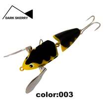 18g/82mm Multi-Section Floating Catfish Lure, Metal Wing Propeller Surface Bait, Can Add Glow Stick (Excluding Battery), Stable Swimming Posture, Targeting Catfish, Black Fish, Carp, Bass, Glow-In-The-Dark Fish Eye - Multicolor - View 8