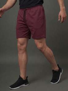 Kit 3 Bermuda Shorts Light Dry Fit Gym Training - Màu Đỏ Sâu - Xem 7