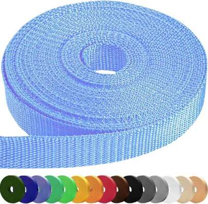 TECEUM 3/4" &Amp; 5/8" &Amp; 1" &Amp; 1.5" &Amp; 2" Webbing U2013 10 25 50 Yards U2013 40+ Colors U2013 Heavy Duty 1 Inch 1.5 Inch 2 Inch Backpack Straps U2013 Webbing For Outdoors Indoors Crafting DIY