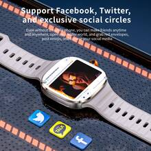 LOKMAT APPLLP 6 MAX Smart Watch, Supports 4G/5G Network And WiFi, 2.16" AMOLED Wide Screen (480*480 Resolution), Extendable HD Camera, SIM Card Supported. This Is A Multi-Functional Smartwatch With App Download Capability. - View 8