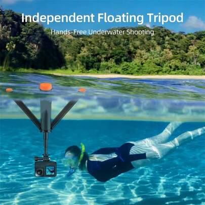 Underwater Buoyancy Bar Diving Extendable Selfie Stick Tripod Underwater Tripod For Gop Ro D JI OSMO Action Camera Accessories