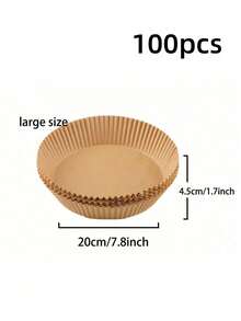 Air Fryer Parchment Paper, Baking Mat Liners For Oven, Grill And Air Fryer - Coffee Brown - View 11