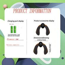 YUZHAOLIN Buttocks Massager, Smart Butt Lifting Device, Slouchy Glute Trainer, Battery Powered - Black - View 3