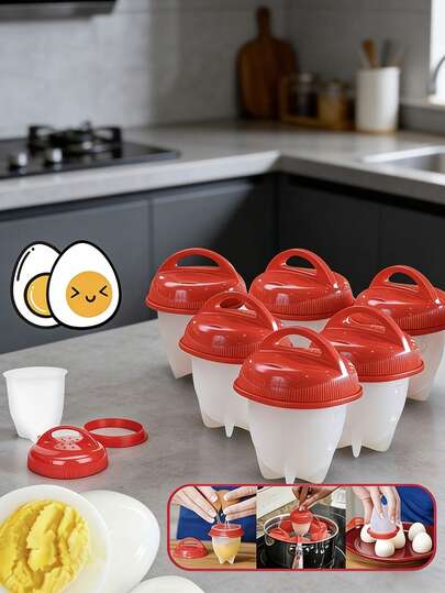 Periuk Telur Silikon - Tidak Melekat & Tahan Haba, Mudah Dikukus & Dimasak Telur, Hasilkan Telur Lembut Atau Rebus Keras yang Sempurna. Ucapkan Selamat Tinggal Kepada Kulit Telur, Nikmati Sarapan yang Lazat. Sesuai Untuk Kuali Atau Wok, Alat Dapur Penting, Peralatan Memasak Tahan Lama, Wajib Dimiliki Untuk Dapur Moden.