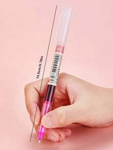 12pcs Mixed Color Gel Pen, Simple Portable Gel Rollerball Pen For Office, School, Student - 12pc - View 2