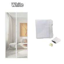 Cortinas antimosquitos para puertas, mosquitera magnética para puerta y ventana, malla de cierre automático para cocina y sala de estar - Blanco - Ver 4
